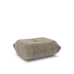 Dontae All Foam Armless Chair and Ottoman - Taupe
