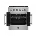 Forno Galiano 30" Stainless Steel French Door Freestanding Gas Range (4.32 Cu. Ft.) - FFSGS6444-30