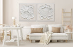 White Petal I Wall Art - White - 32 X 32
