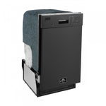 Forno Polo 18" Black Built-in Front Control Dishwasher (52 dBa) - FDWBI8041-18BLK