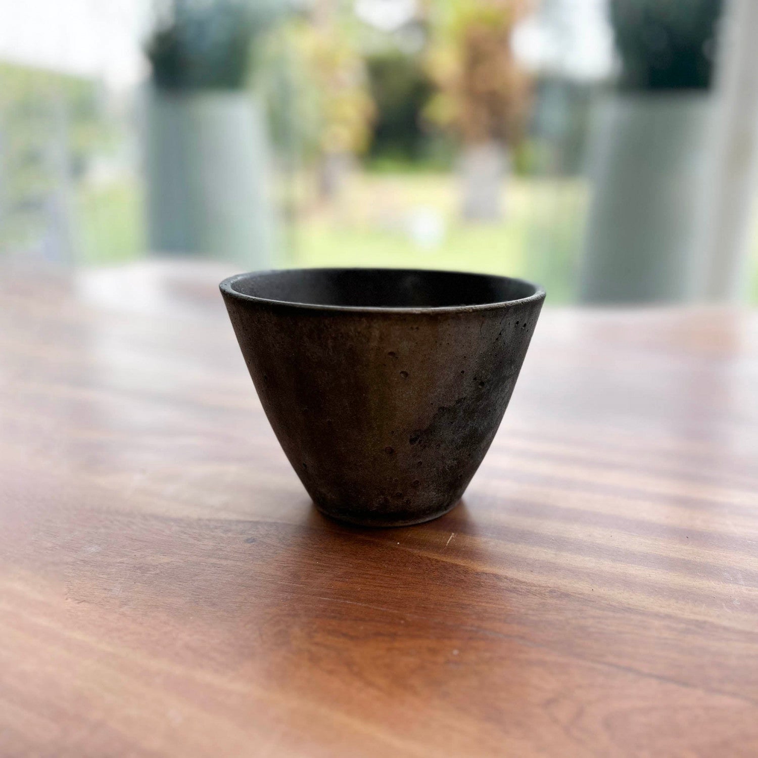 Heartholm Conical Bowl Planter - Rustic Brown