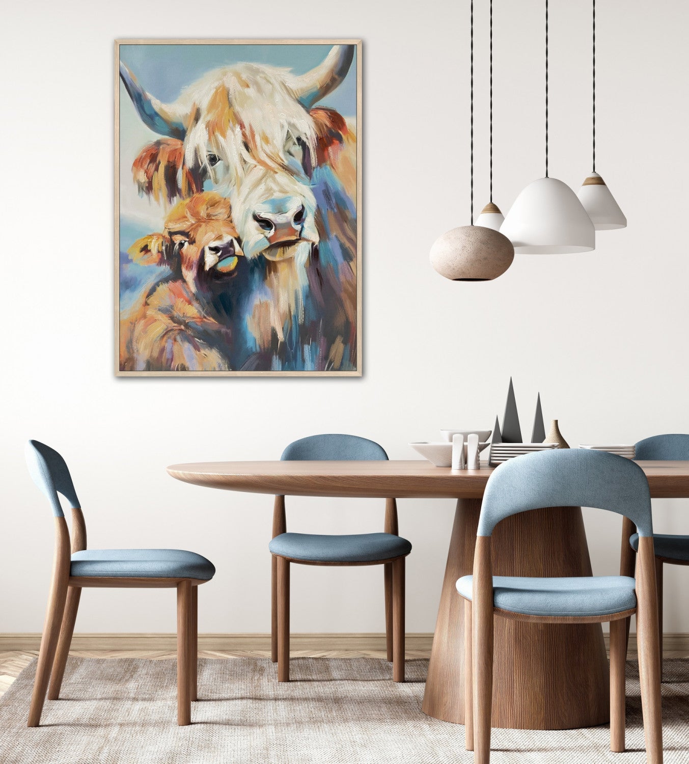 Pasture Portrait Wall Art - Multi-Colour - 32 X 24