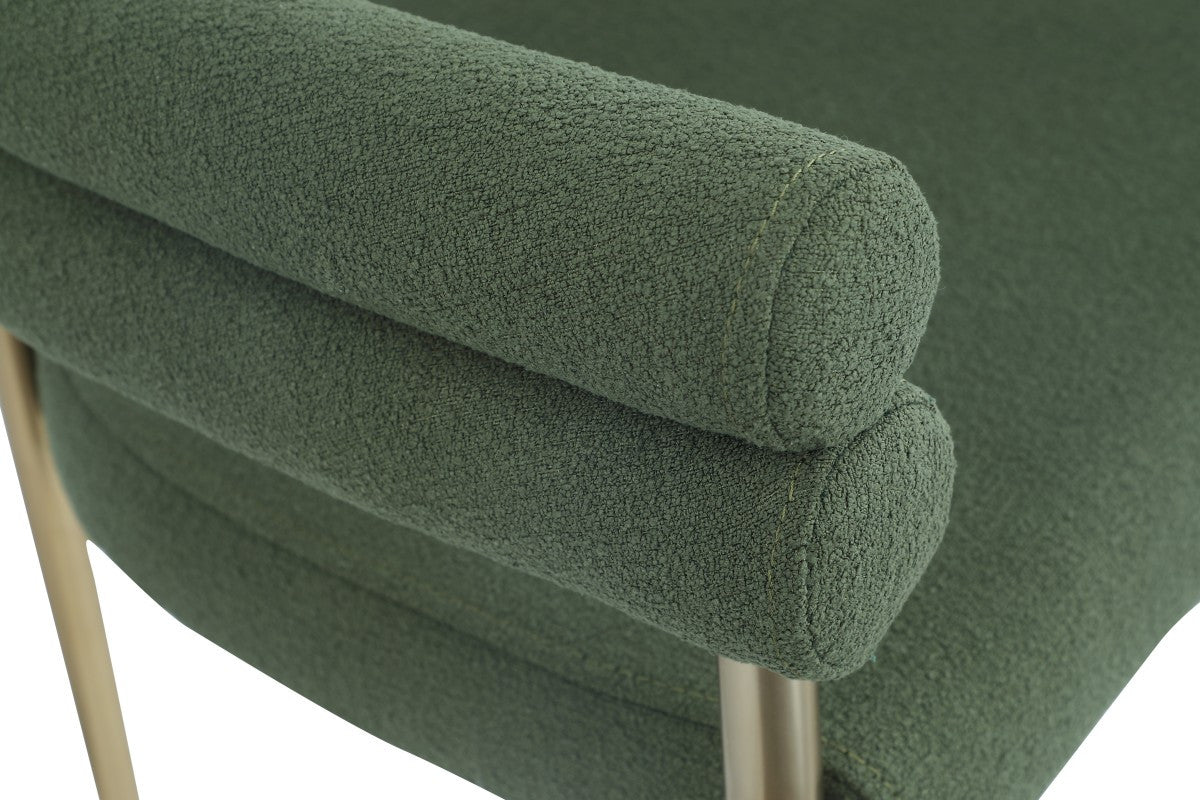 Brantley Dining Chair - Green/Gold - Set of Two