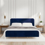 Novogratz Tallulah Upholstered King Platform Bed - Navy