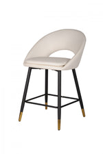 Mila Counter Stool - White/Black - Set of Two
