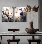 Cardinals Wall Art - Red/Neutral - 16 X 20 - Set of Two