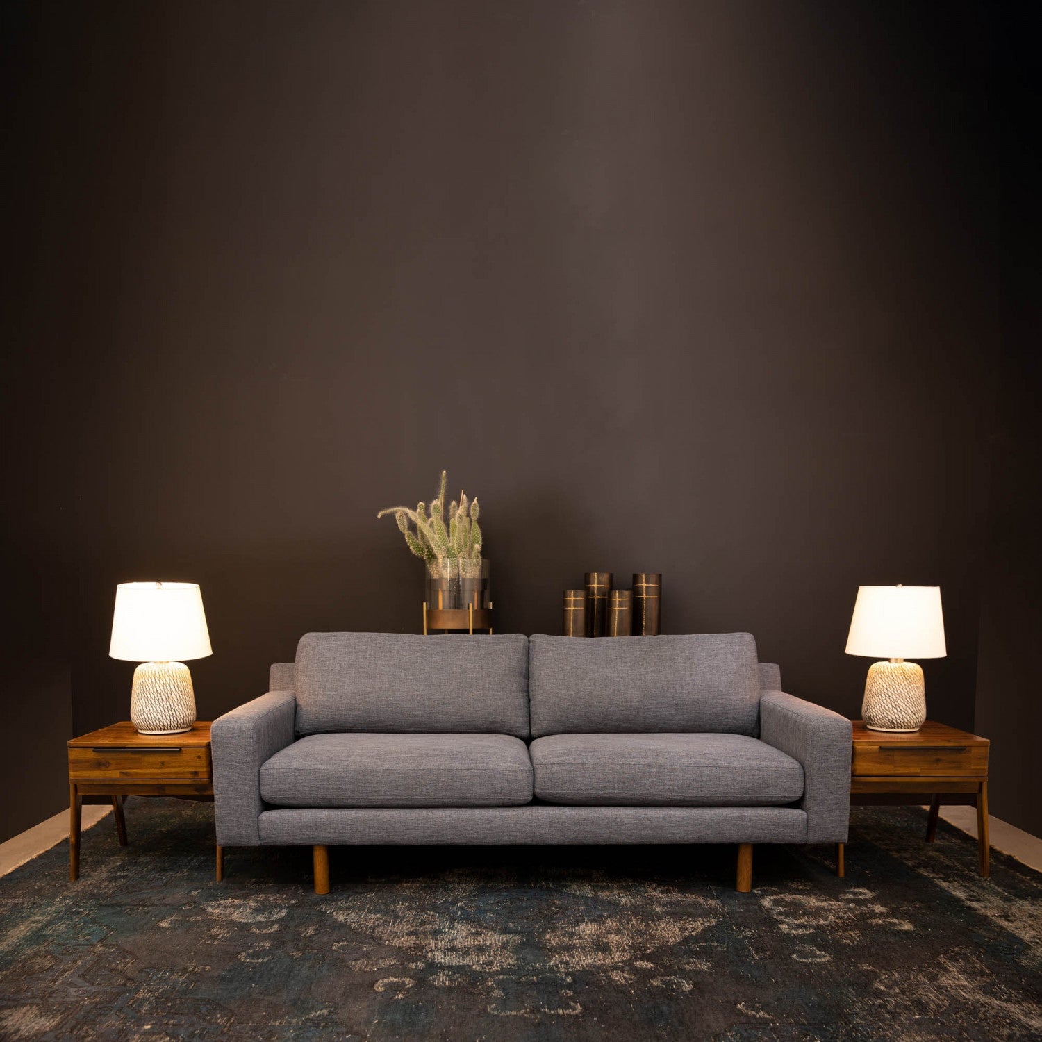 Silvane Swirl Lamp - Beige/Black