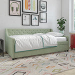 Novogratz Her Majesty Twin Daybed and Trundle - Light Jade