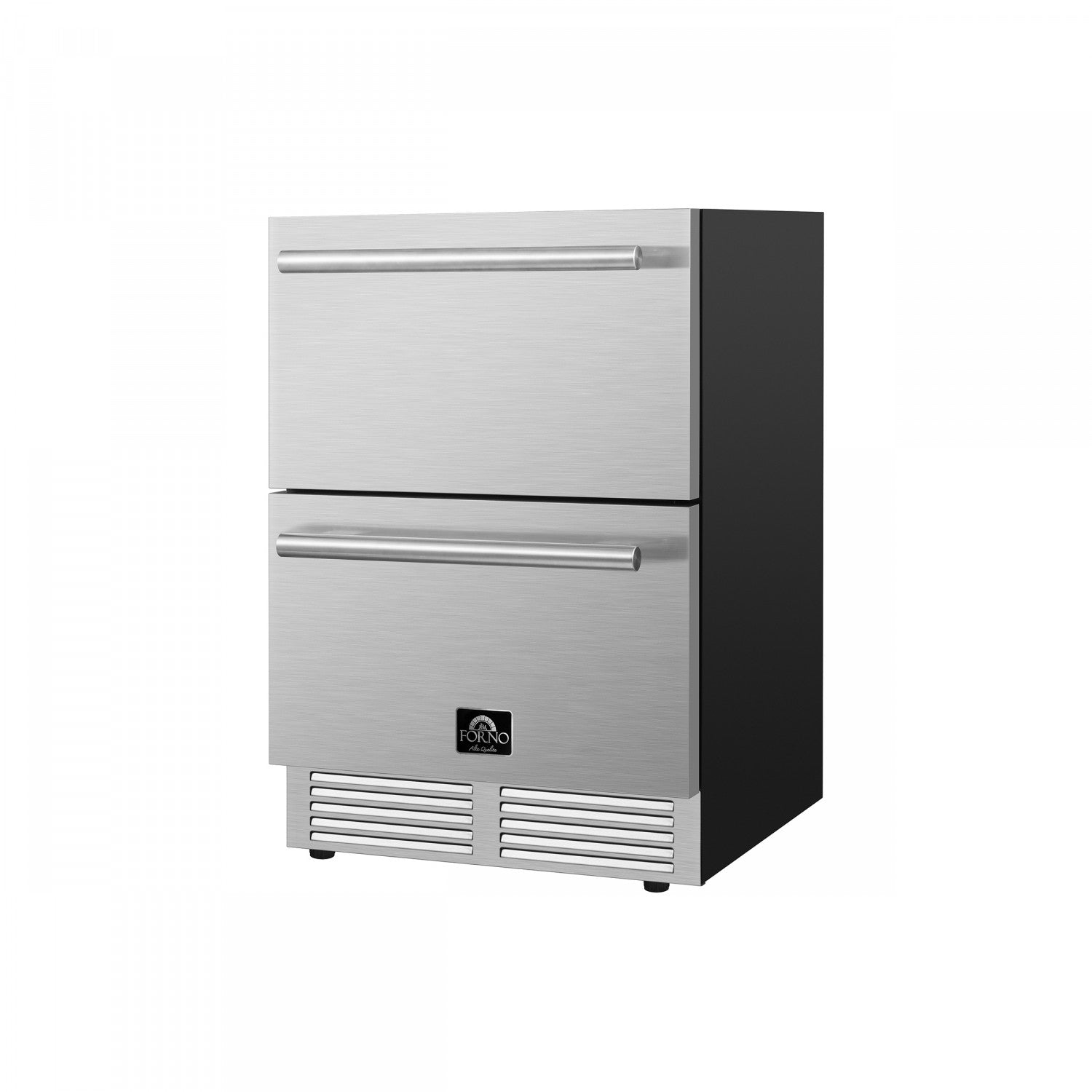Forno Cosenza Stainless Steel 24" Built-in Undercounter Indoor/Outdoor Drawer Freezer with Ice Maker (4.69 Cu. Ft.) - FDRBI1838-24S