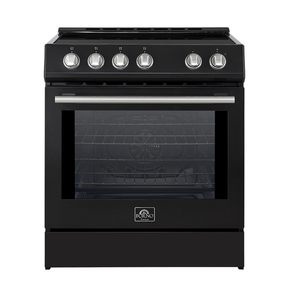 Forno Leonardo Black Slide-In Induction Range (5.0 Cu. Ft.) - FFSIN0982-30BLK