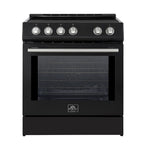 Forno Leonardo Black Slide-In Induction Range (5.0 Cu. Ft.) - FFSIN0982-30BLK
