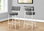 Robson Counter Stool - Grey/White - Set Of Two
