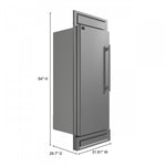 Forno Maderno 28" Stainless Steel Built-In Convertible Refrigerator/Freezer with Left Swing Door (13.6 Cu. Ft.) - FFFFD1722-32LS