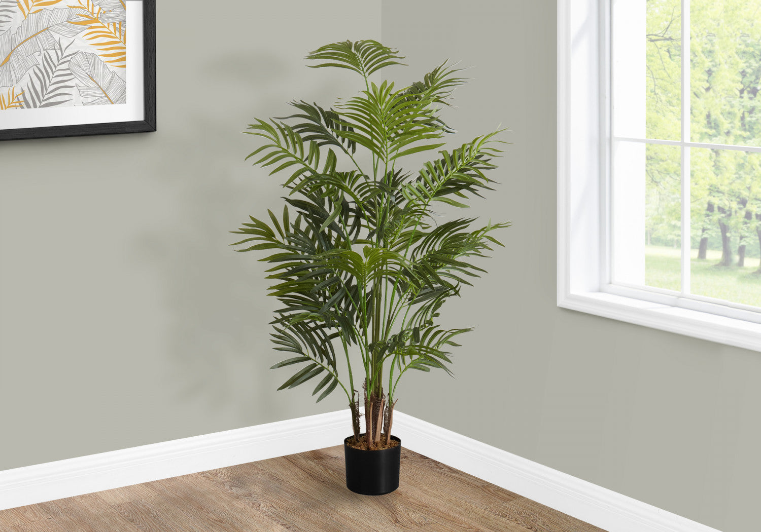 47" Areca Tree With 5" Black Pot - Green