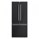 Forno Gallipoli 31" 17.5 Cu.Ft. Black French Door Refrigerator with Ice Maker - FFFFD1974-31BLK