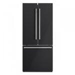 Forno Gallipoli Black French Door Refrigerator with Ice Maker (17.5 Cu. Ft.) - FFFFD1974-31BLK