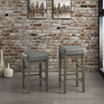Pittsville Bar Stool - Grey - Set of Two