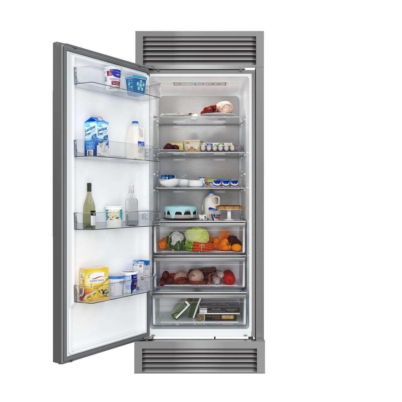 Forno Maderno 28" Stainless Steel Built-in Convertible Refrigerator/Freezer with Left Swing Door (13.6 Cu. Ft.) - FFFFD1722-32LSG