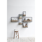 Bayan Metal Frame Wall Box I - Teak
