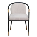 Kenna Dining Chair - Beige/Black - Set of Two