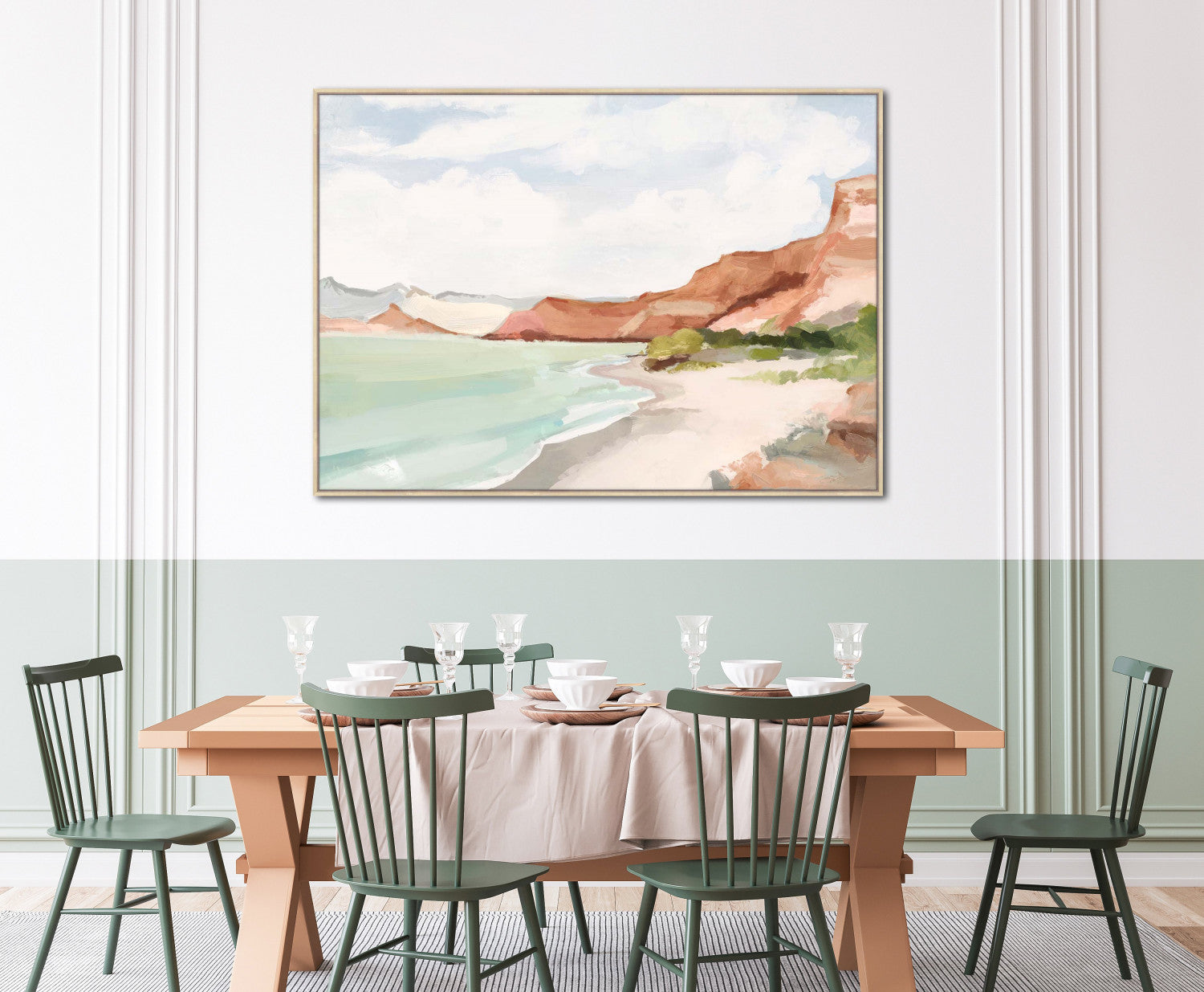 Canyon Shoreline Wall Art - Multi-Colour - 40 X 55