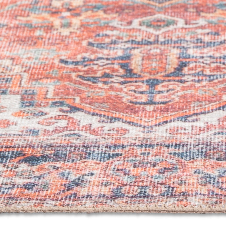 Aura Traditional Rug - 8' x 10' - Red/Blue