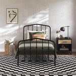 Novogratz Bushwick Metal Platform Twin Bed - Black