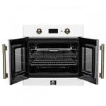 Forno Asti White 30" Electric Wall Oven with True Convection and Air Fry (3.68 Cu. Ft.) - FBOEL1333-30WHT