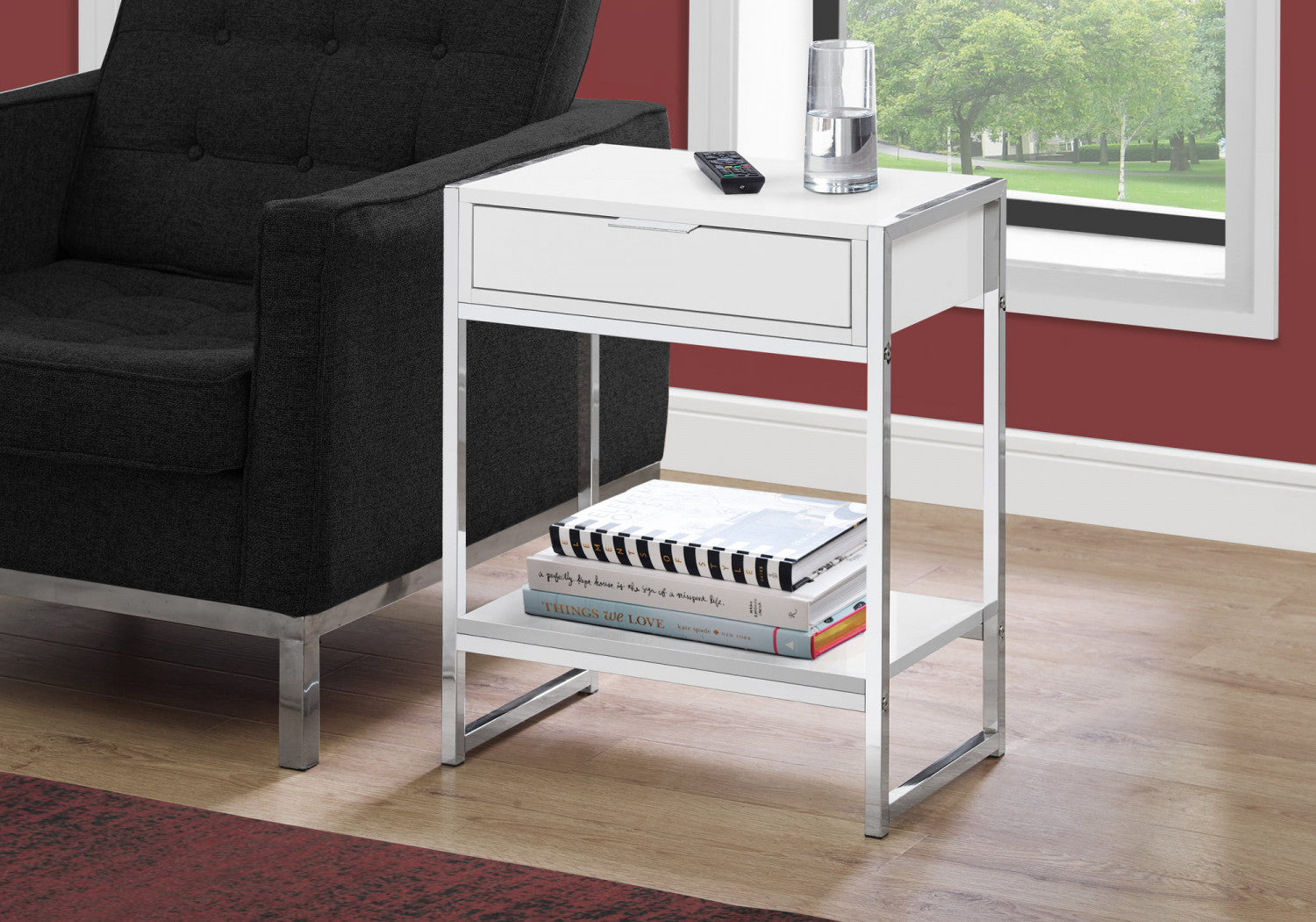 Tallen Side Table - White
