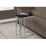 Zivo Side Table - Espresso/Chrome