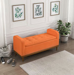 Elayne Ottoman Bench - Orange