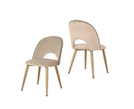 Dalva Dining Chair - Beige - Set of Two