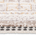Poetic Bordered Rug - 9' x 12' - Antique White/Brown