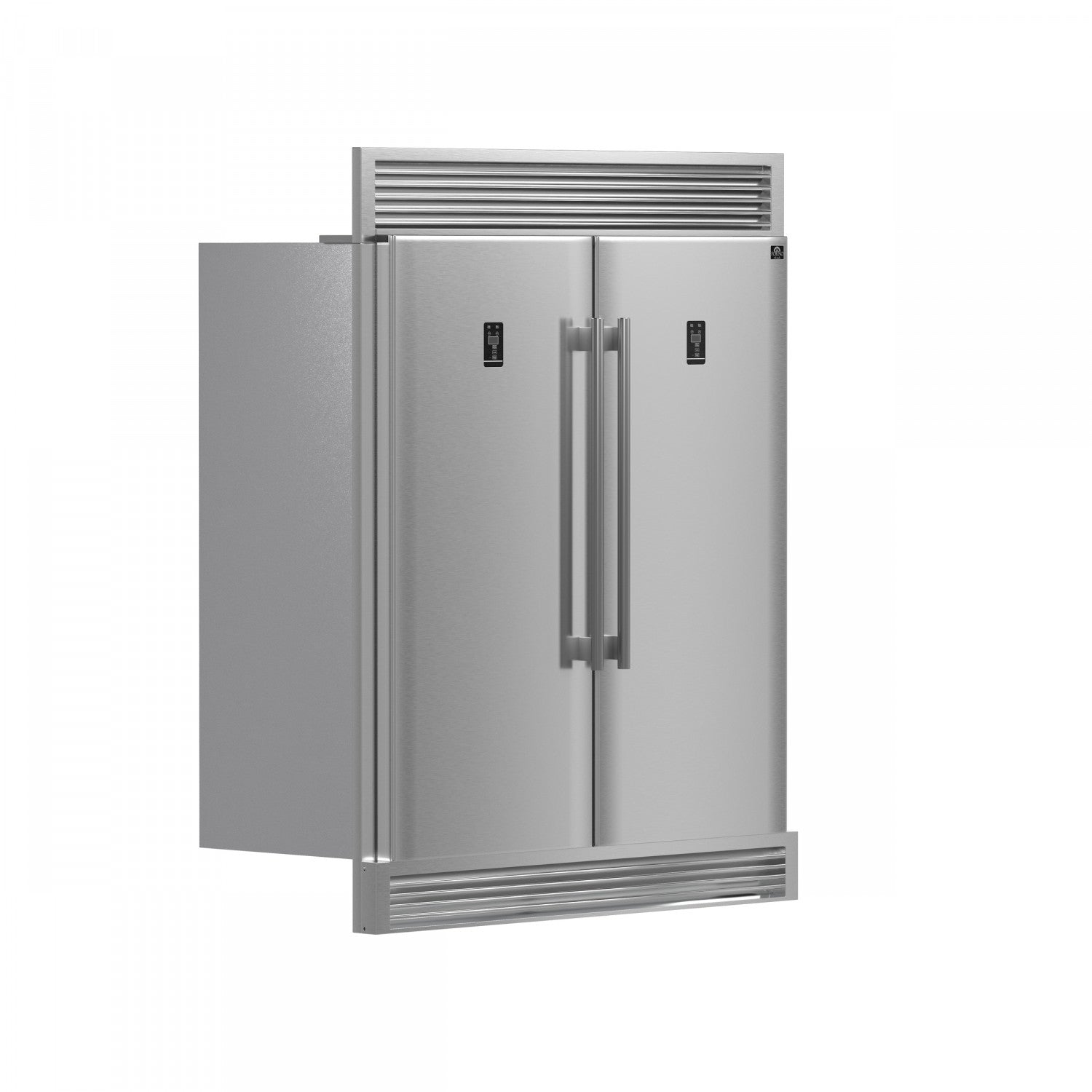 Forno Rizzuto 56" Stainless Steel 2-piece Convertible Refrigerator/Freezer (27.6 Cu. Ft.) - FFFFD1933-60S