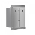Forno Rizzuto 56" Stainless Steel 2-piece Convertible Refrigerator/Freezer (27.6 Cu. Ft.) - FFFFD1933-60S
