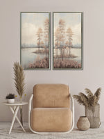 Lake Whispers II Wall Art - Neutral - 36 X 18