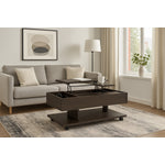 Ishana Dual Lift-Top Coffee Table - Espresso