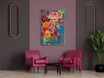 Floral Rhapsody Wall Art - Multi-Colour - 30 X 45