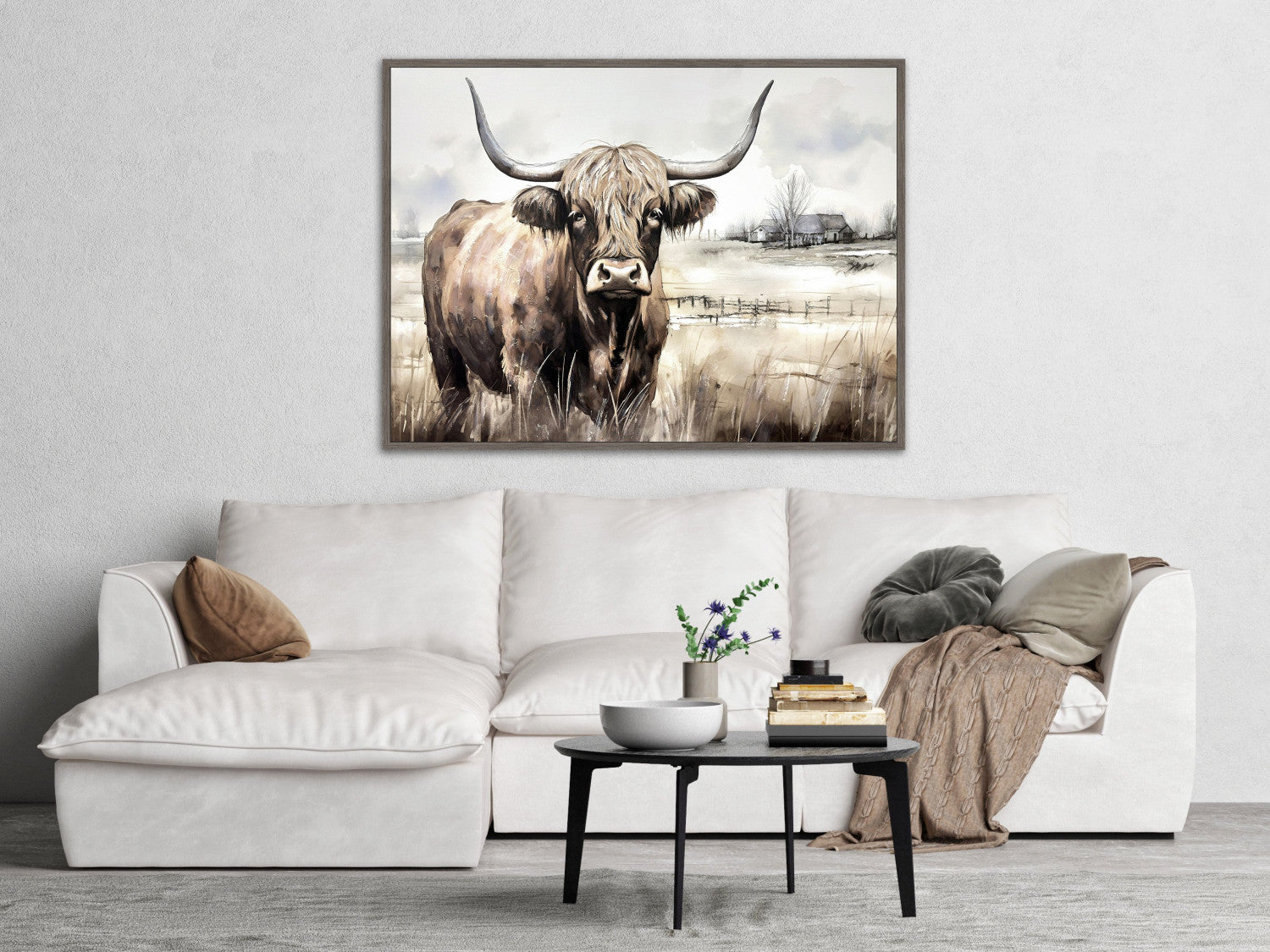 Country Guardian Wall Art - Brown - 36 X 48
