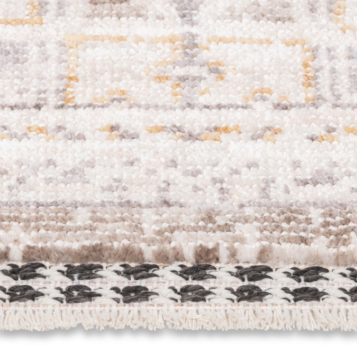 Poetic Bordered Rug - 6' x 9' - Antique White/Brown
