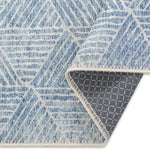 Aura Geometric Rug - 9' x 12' - Blue/White