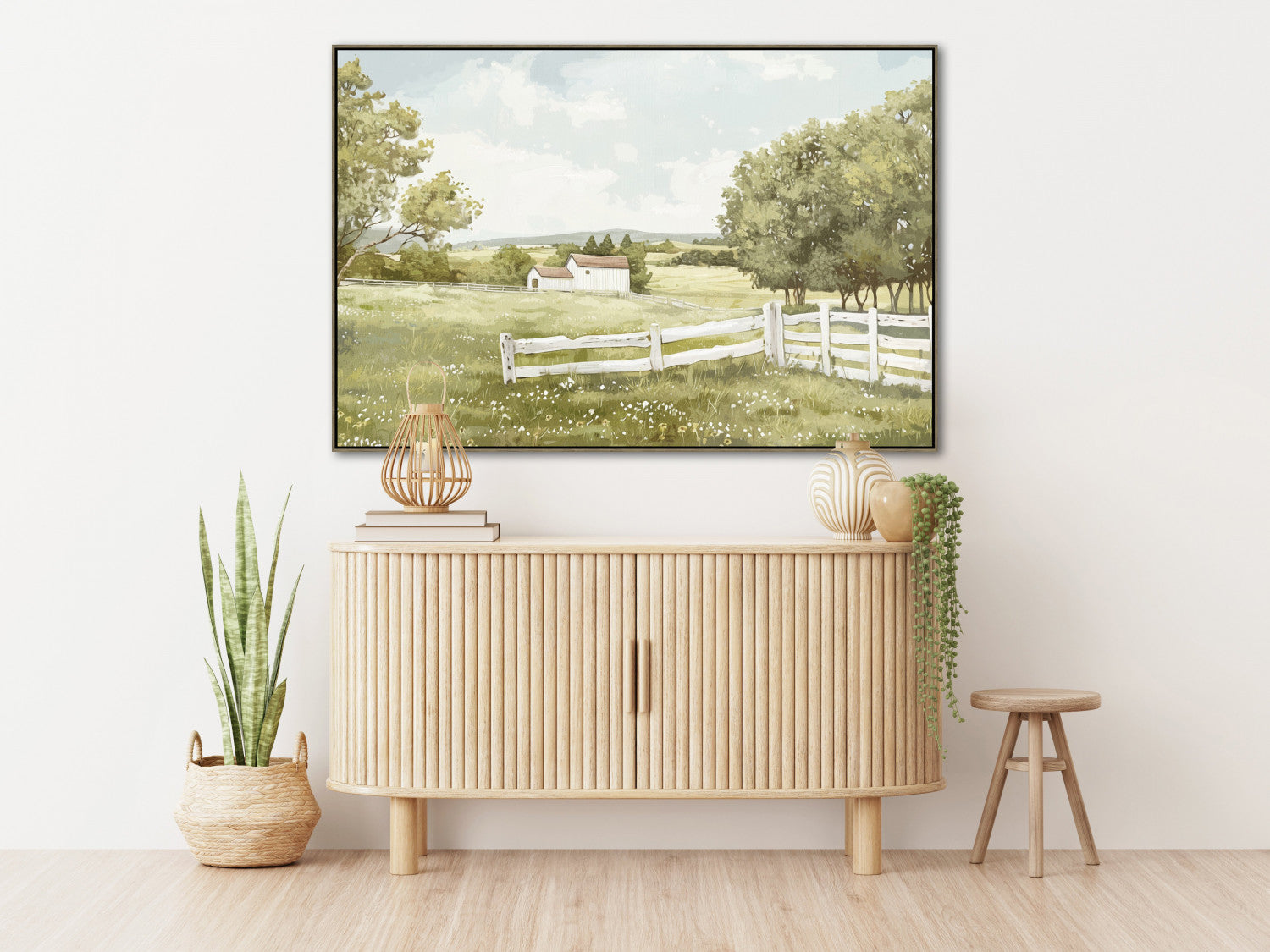 Homestead Serenity Wall Art - Green - 32 X 48