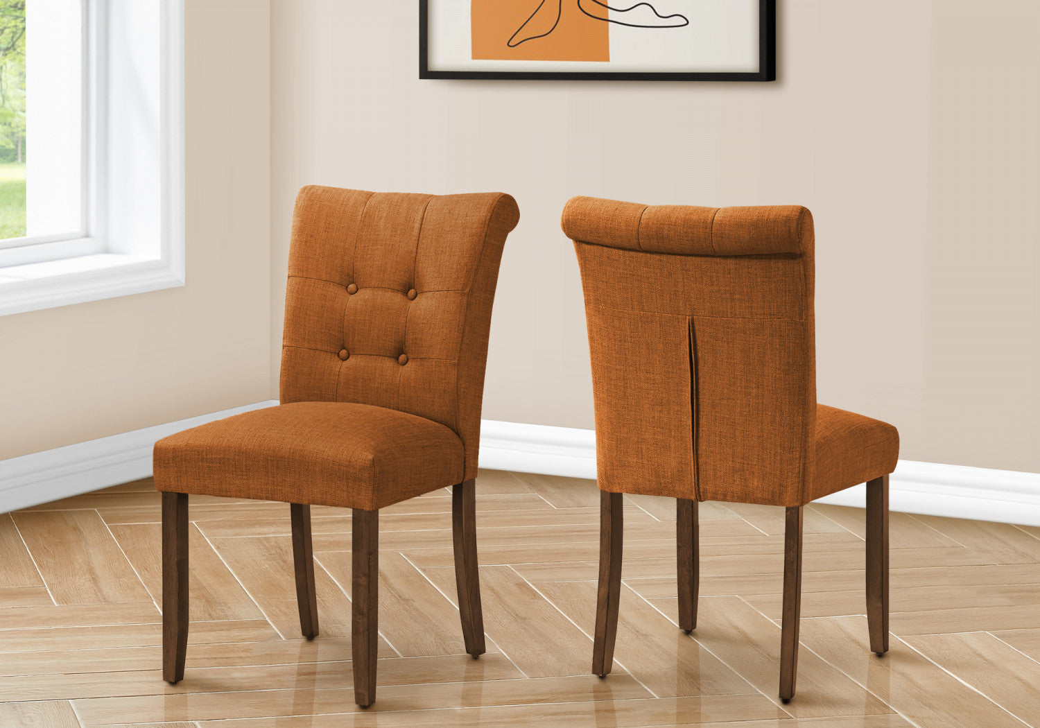 Edwin Dining Chair - Orange - Set Of Two