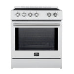 Forno Leonardo White Slide-in Induction Range (5.0 Cu. Ft.) - FFSIN0982-30WHT