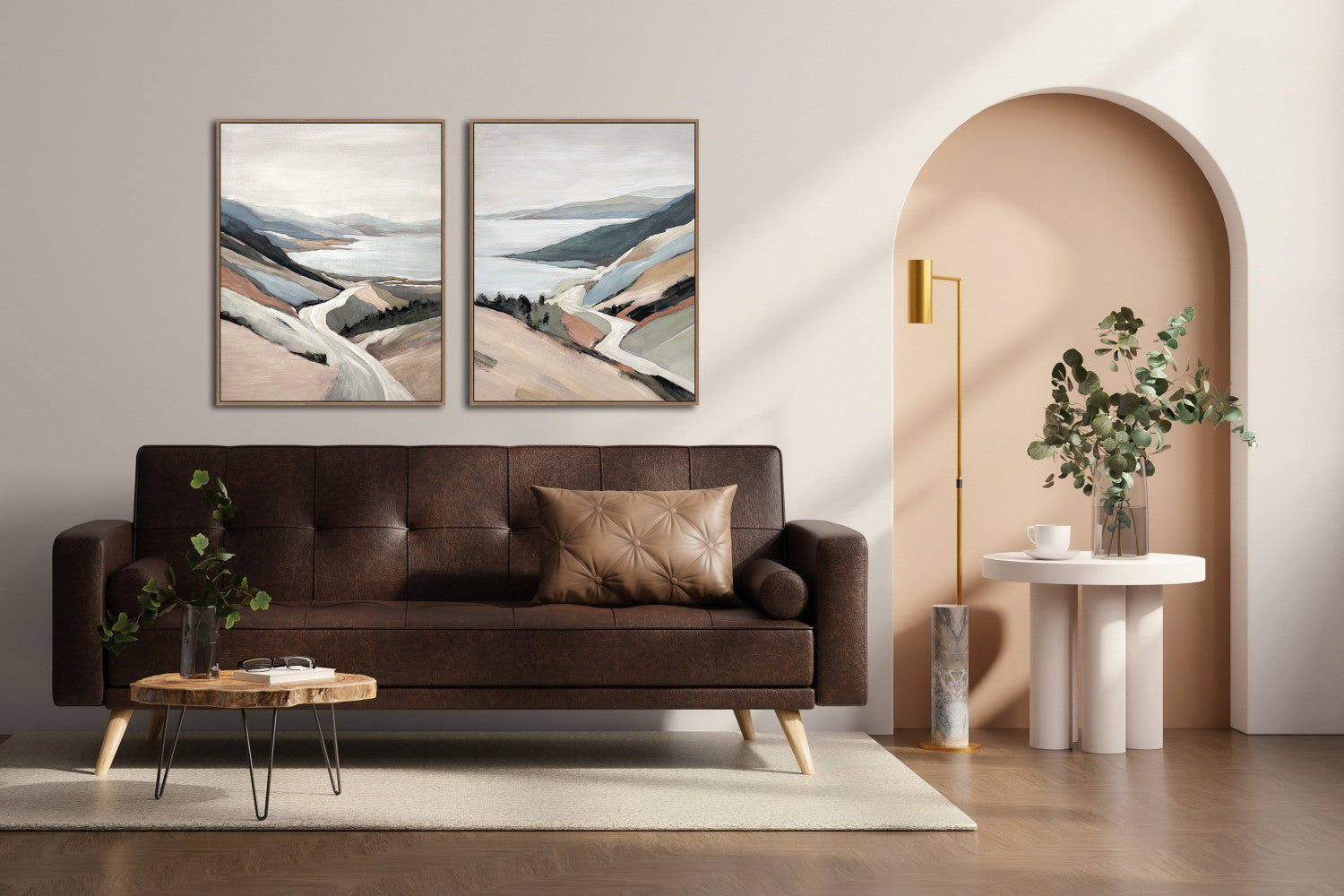 Soft Horizons II Wall Art - Multi-Colour - 30 X 24