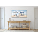 Breezy Escape II Wall Art - Blue/White - 24 X 24