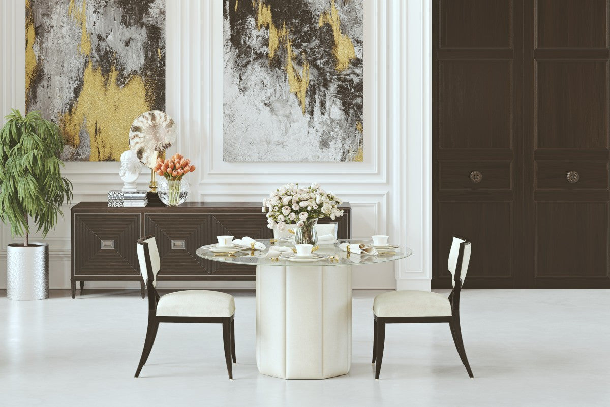 Sundre 54" Round Dining Table - Beige