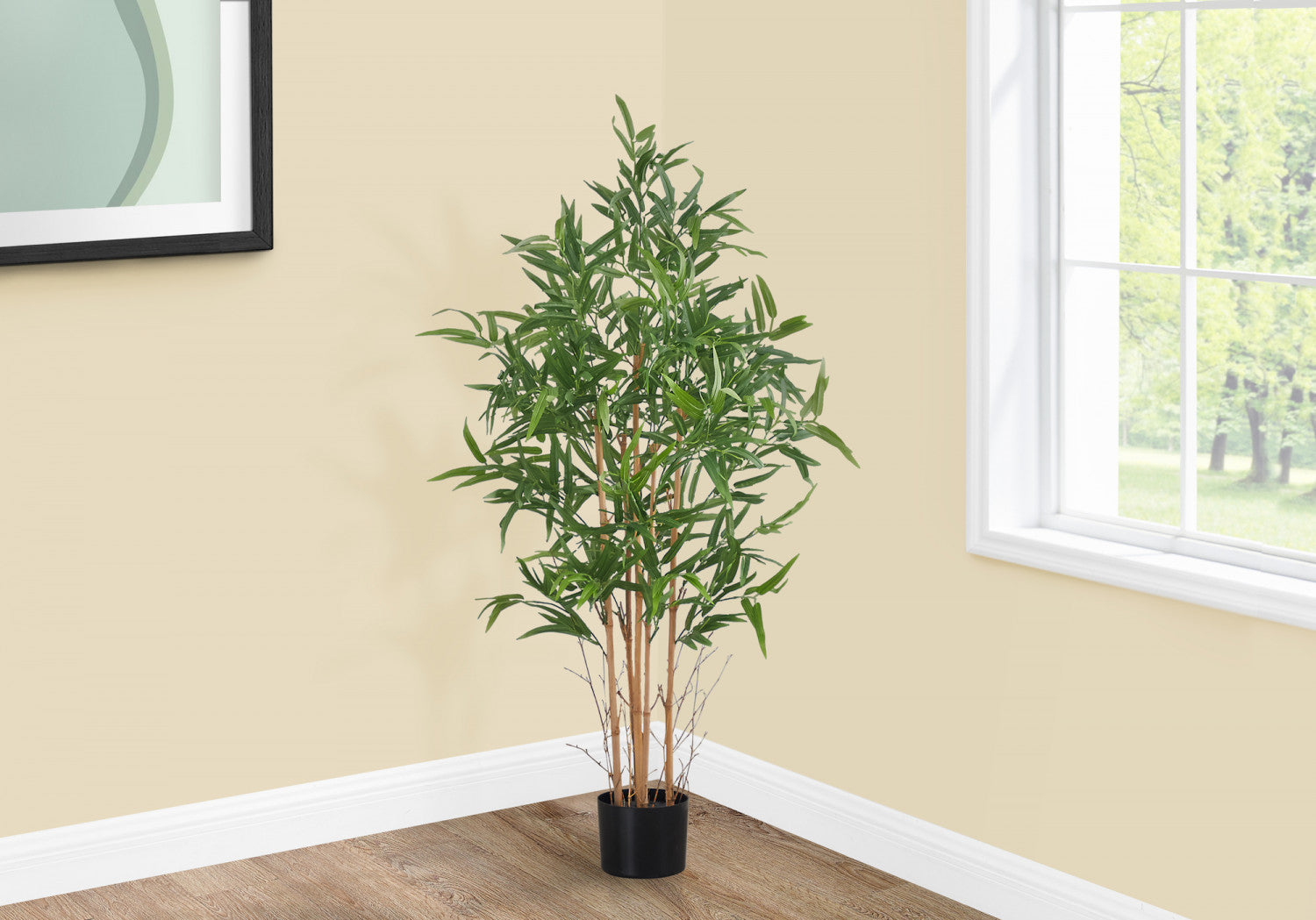 50" Bamboo Tree With 5" Black Pot - Green