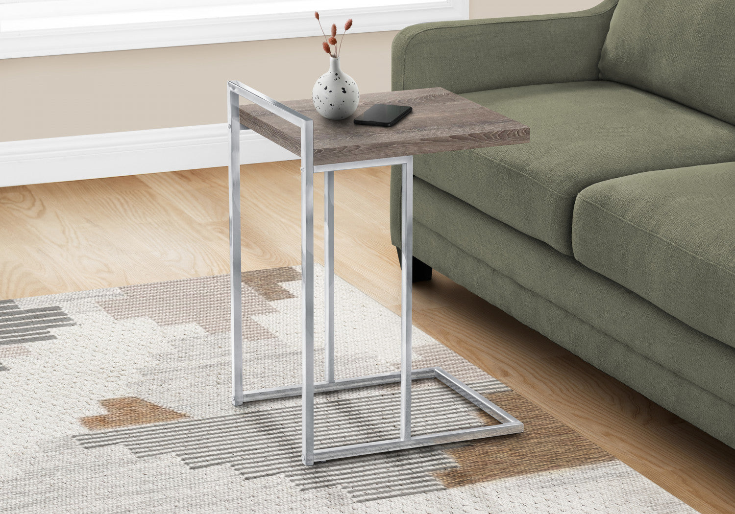 Cedar Side Table - Taupe
