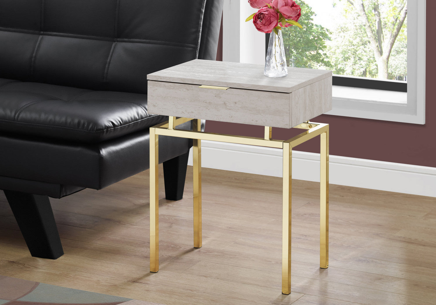 Tula Side Table - Beige